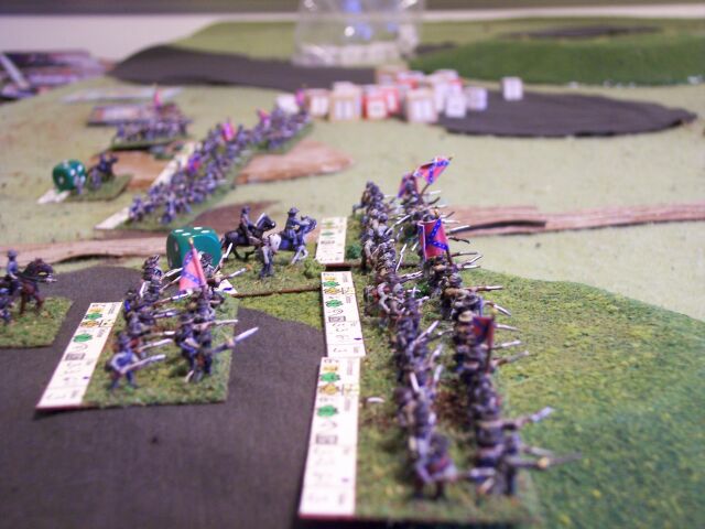 A Confederate brigade in line formation
