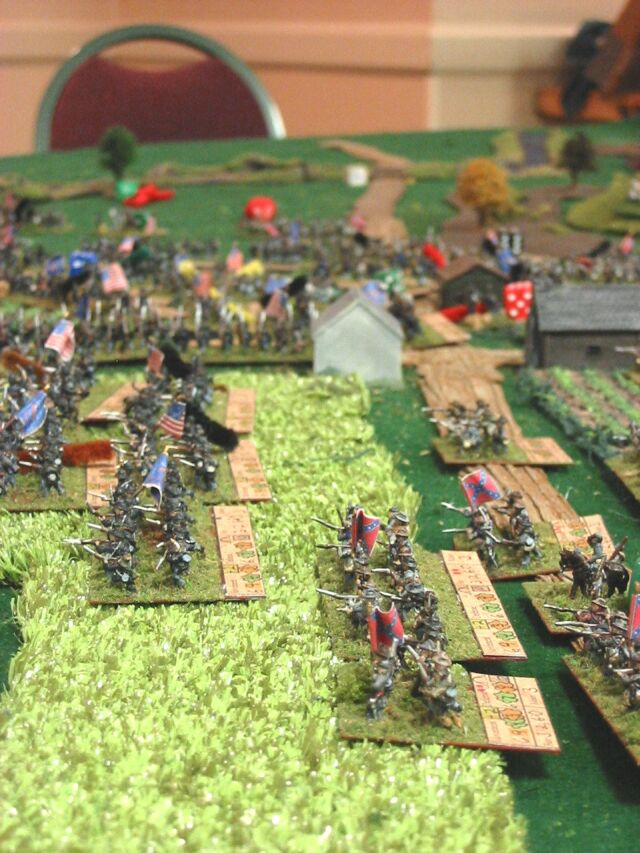 A battle in progress